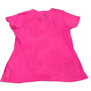Nine West Vintage America Team Womens T-Shirt Pink Size Large Cotton Blend
